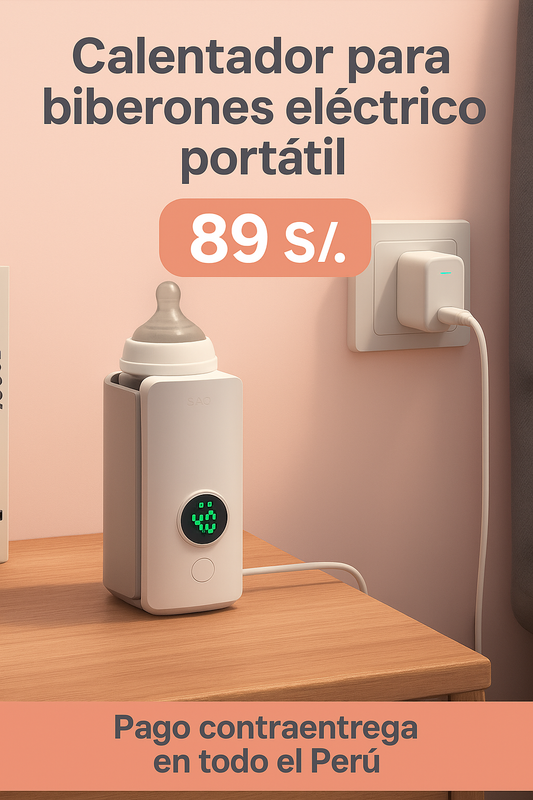 Calentador de biberones portátil 🍼 USB, calentador de agua, calentador de leche y fórmula para llevar, calentamiento rápido, batería recargable de 6000 mAh, ideal para padres