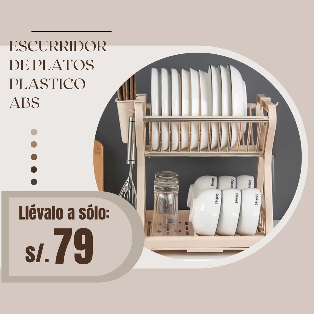 Escurridor de platos Plástico ABS