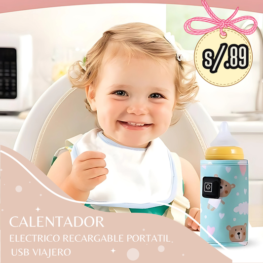Calentador Eléctrico Recargable Portátil USB Viajero