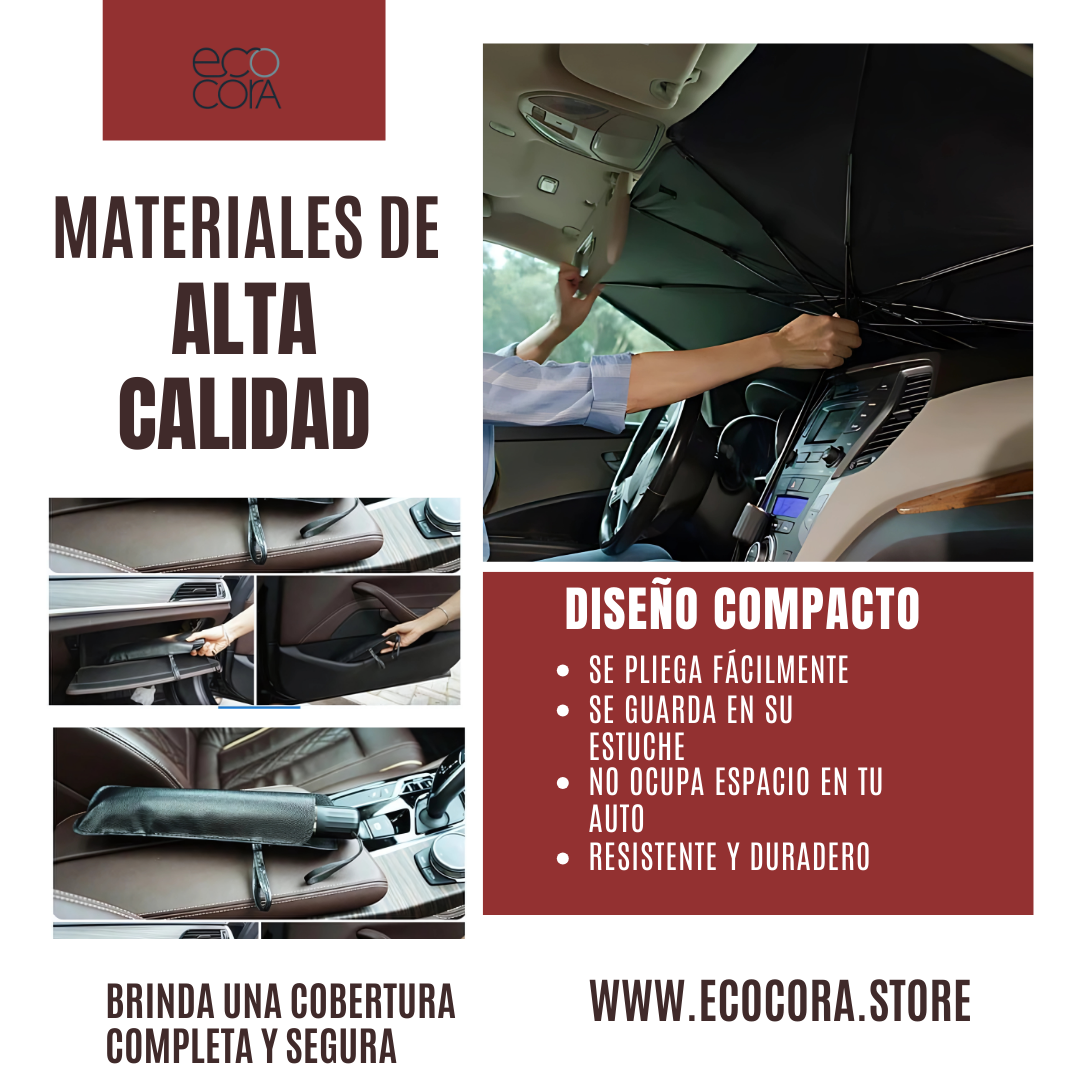 TAPASOL PARA AUTO CON ESTUCHE - CALIDAD A1✨